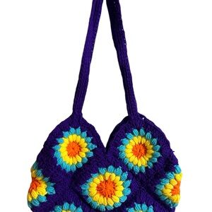 Colorful Crochet Women's Bag